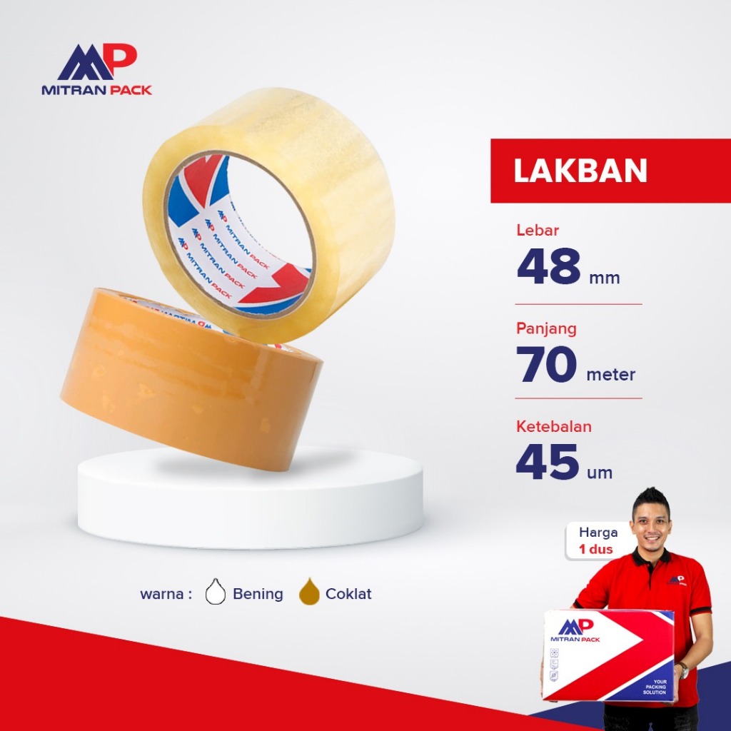 

1 slop isi 6pcs GROSIR Lakban Bening opp transparan 2 inch 45mm x 75m 2inch TERBAIK terkuat termurah terpanjang