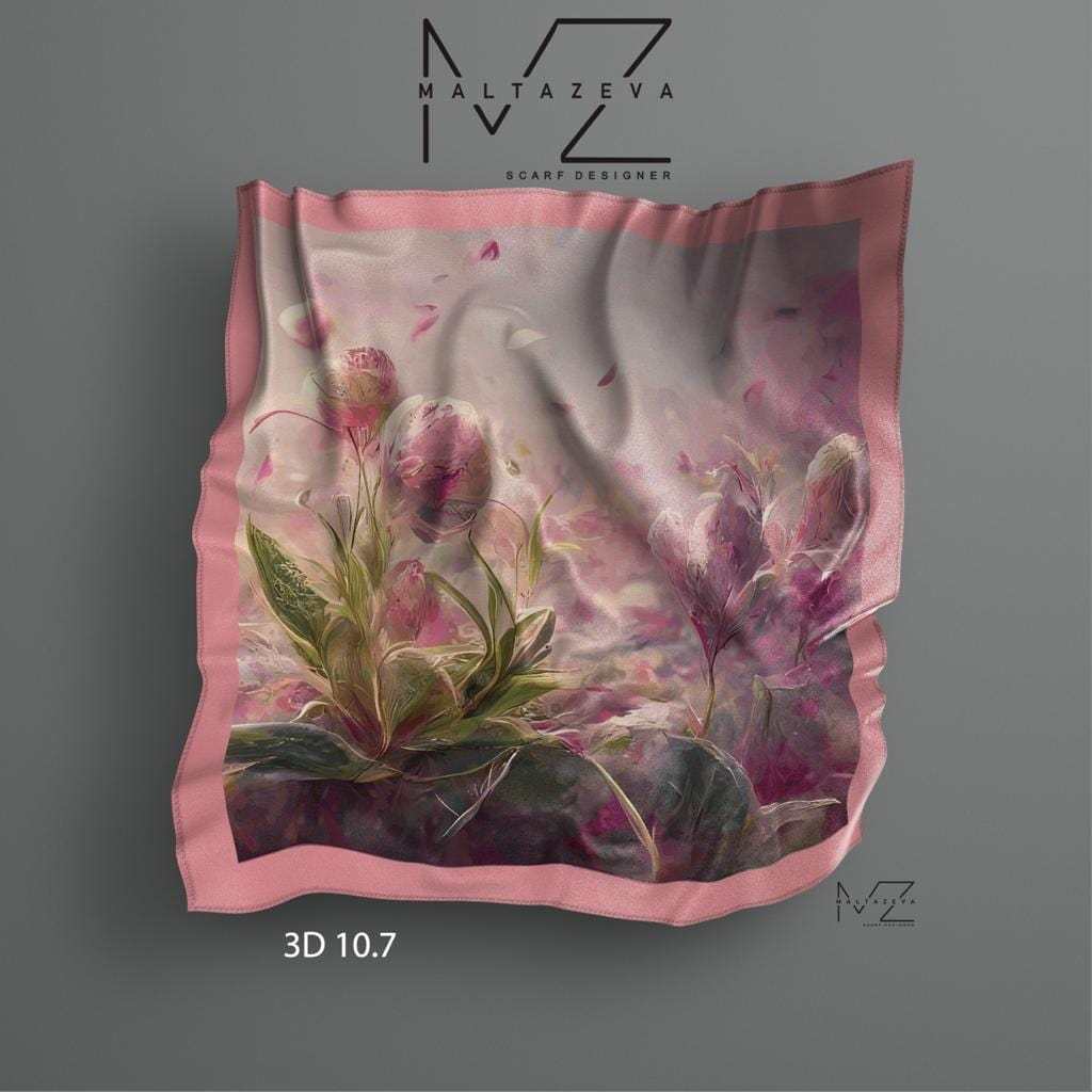 Hijab Segiempat Motif Ala JP // Rainbow Chain Milla Denada Raya Kanaya Gradasi Series