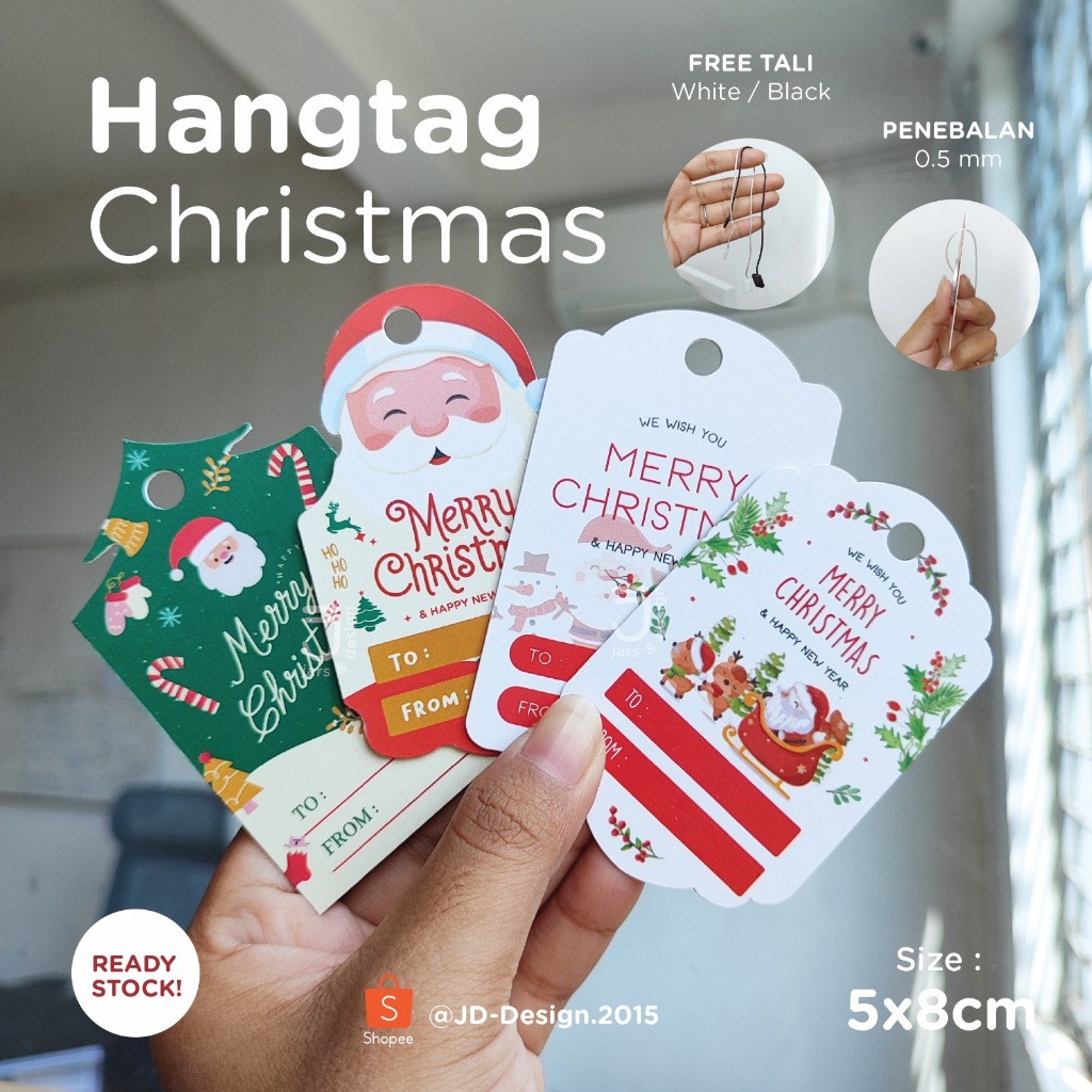 

Satuan (1 Biji) - Hangtag Natal / Hangtag Christmas / Hangtag Xmas / Hangtag Custom