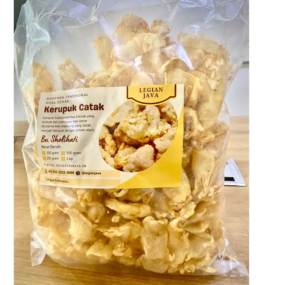 

KERUPUK CATAK 500GR - KHAS DEMAK (IKAN MANYUNG - 100% ORIGINAL)