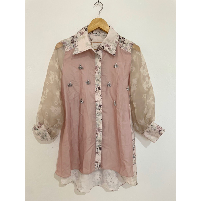 Wearing Klamby Sale Cassia Shirt