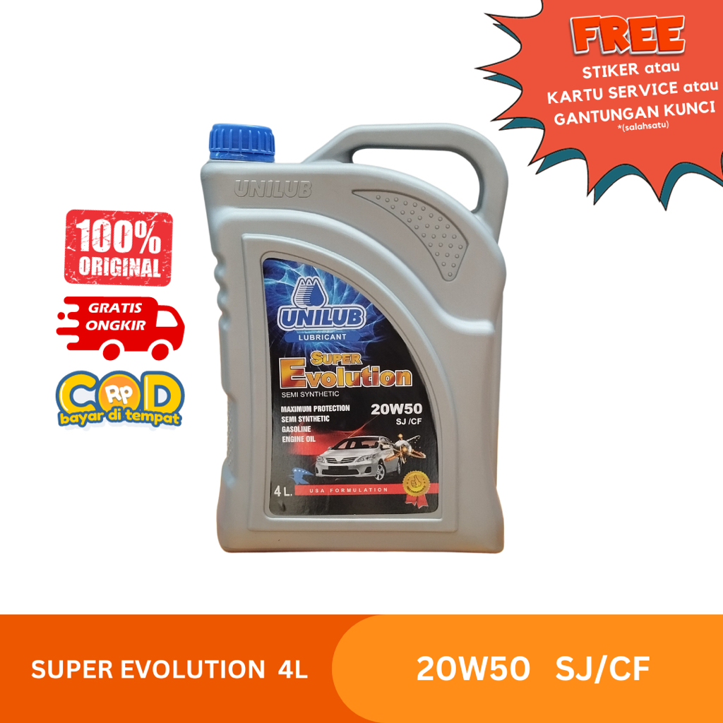 UNILUB SUPER EVOLUTION SAE 20W-50 SJ/CF 4L