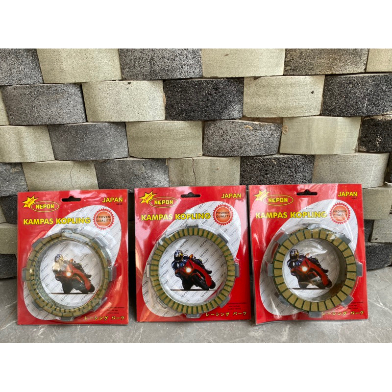 KAMPAS KOPLING NEPPON FR  DISC CLUTCH GL MP TIGER CB FIZR JUPITERZ NEPPON JAPAN ORIGINAL SET