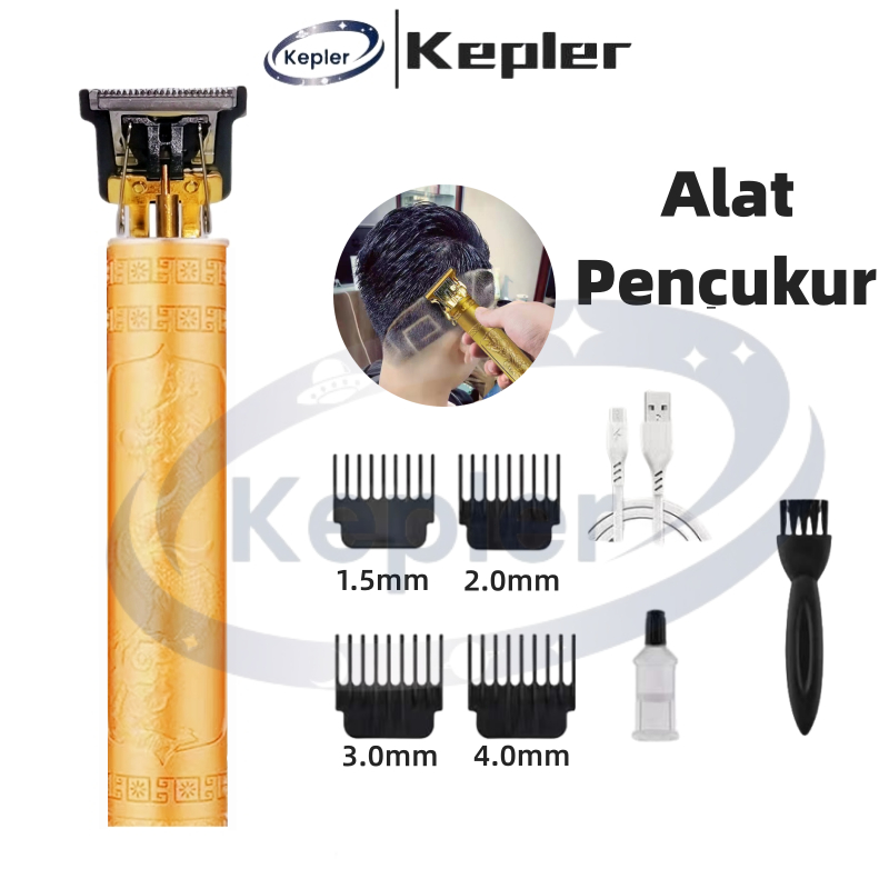 Kepler Alat Cukur Kumis pangkas Rambut Jenggot Cukuran Elektrik Hair Clipper Trimmer Mesin Vintage