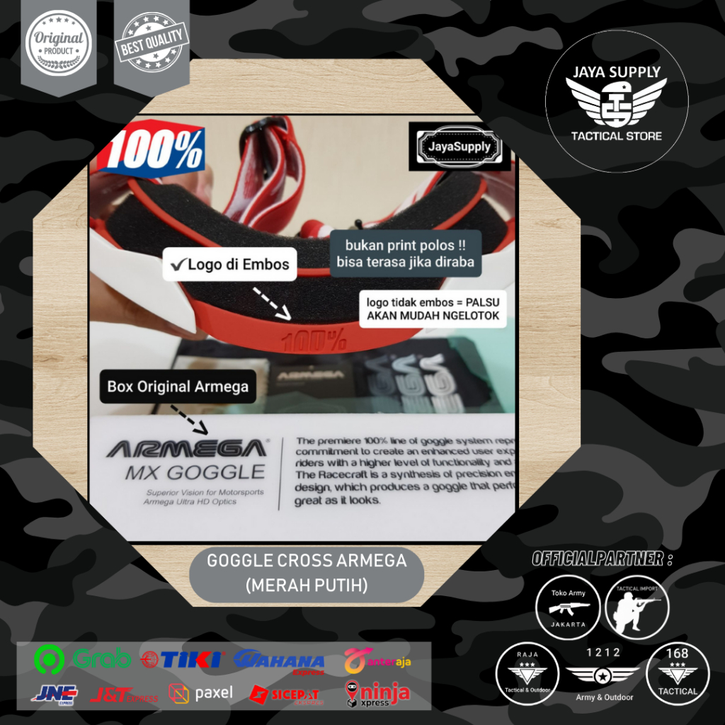 Kacamata Goggle Cross Armega Kacamata Motor Trail