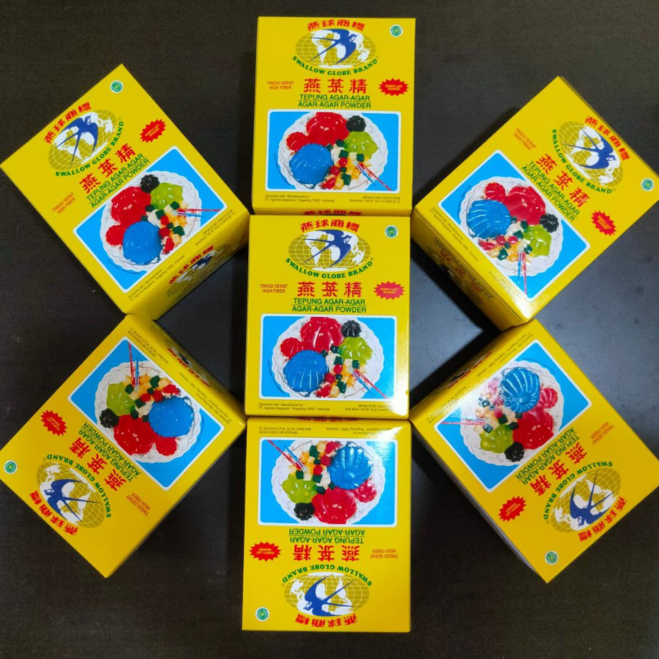 

Ready AGAR AGAR SWALLOW GLOBE PLAIN WRN PUTIH BENING 1BOX Ready