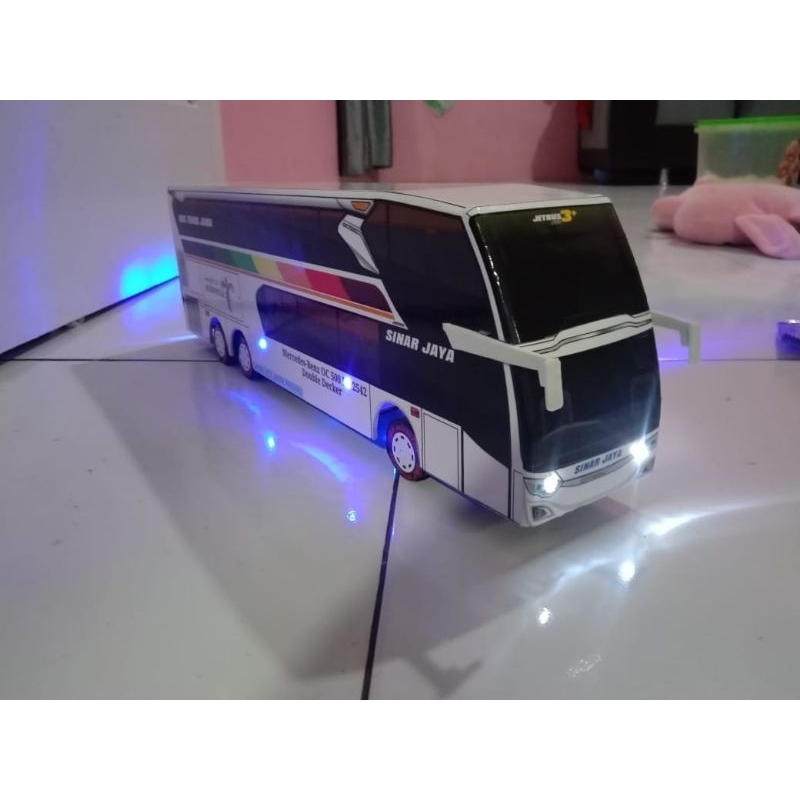 miniature bus telolet basuri skala 43