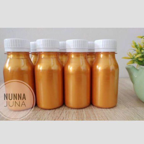 

Pasti Murah Cat Decoupage Emas 100 ml Kualitas Super / Acrylic Paint Classic Gold Metallic Colour Ready Stock