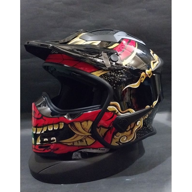 HELM JPX MX 726R MOTIF  - helmJPX CAKIL