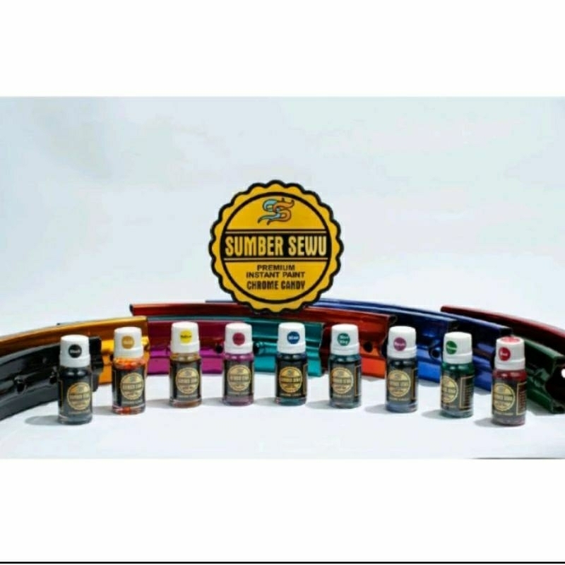 Cat Kuning Pewarna logam Cat Velg Candy Chrome Cat oles Candy Paint Premium