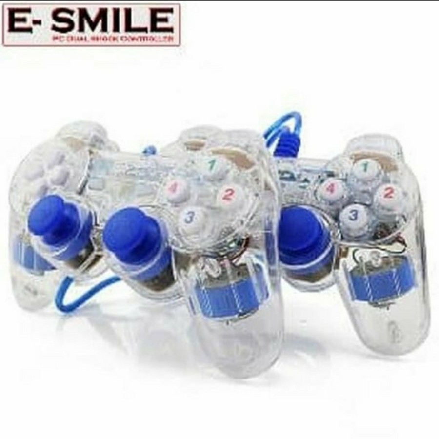 Gamepad Double Transparan Stik Game Laptop PC Komputer