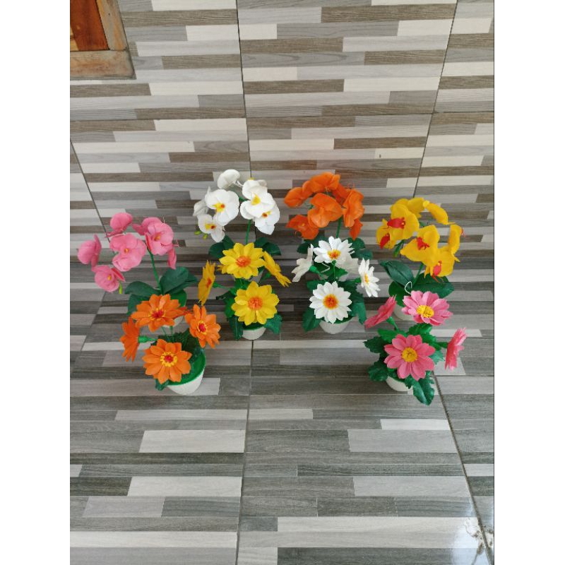bunga hias, bunga Anggrek, bunga plastik