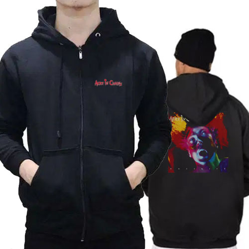 Jaket Hoodie Alice In Chains Hoodie Ritsleting Bahan Cotton Fleece New Zipper Hoodie