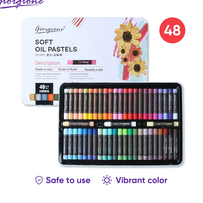 

➨➤✹✴ Giorgione Krayon Pastel Minyak Crayon Oil Pastel 24/36/48 Warna G-OPT Bayar Di Tempat