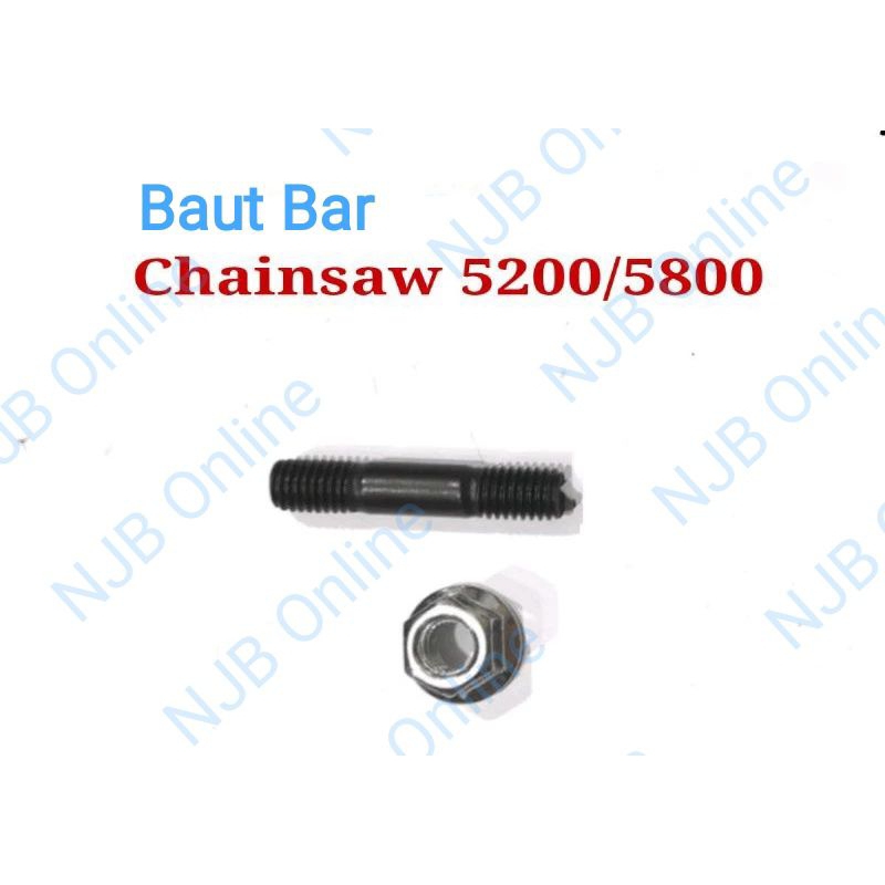 Baut dan Mur Bar Chainsaw Kecil 5200/5800 Stud Bar Senso