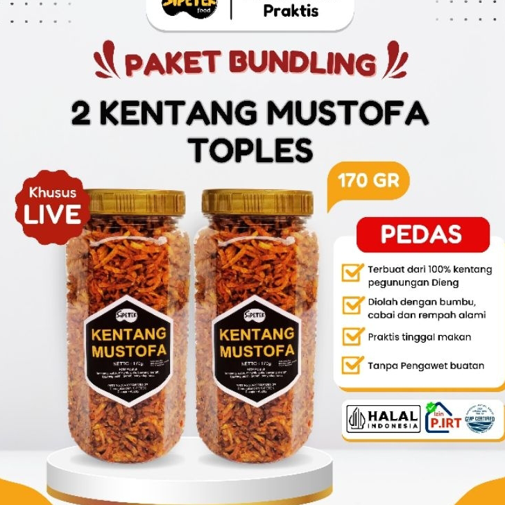 

Best Seller Bundling 2 Toples Kentang Mustofa Best Terlaris