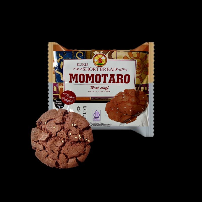 

MOMOTARO KUKIS SHORT BREAD COKLAT KARTON ISI 60 X 45 gr By AOKA