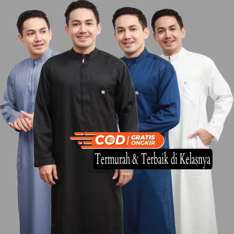 Jubah Pria Gamis Pria Saudi, Istambul Katun Premium