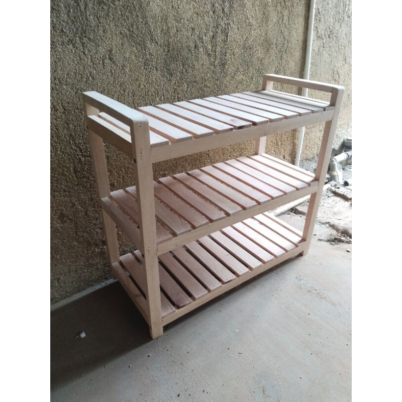 RAK SEPATU SUSUN 3,RAK SERBAGUNA KAYU ESTETIK