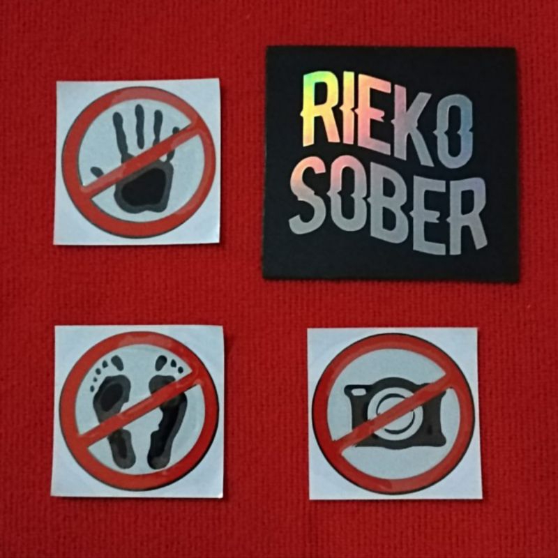 

Stiker Dilarang Foto Dilarang Pegang Dilarang Injak Cutting Stiker