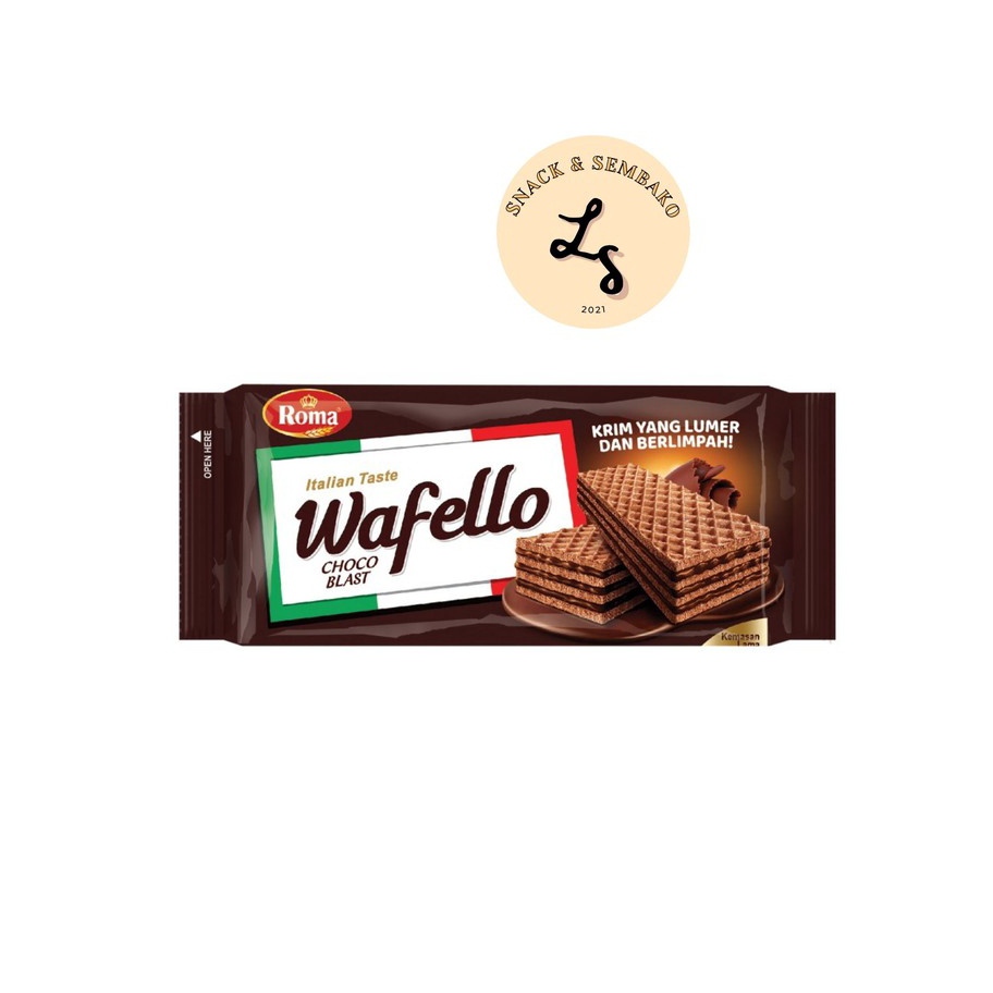 

Sale Wafello 1000 Wafer Roma Coklat/Caramel Isi 10 pcs @17gr Ready