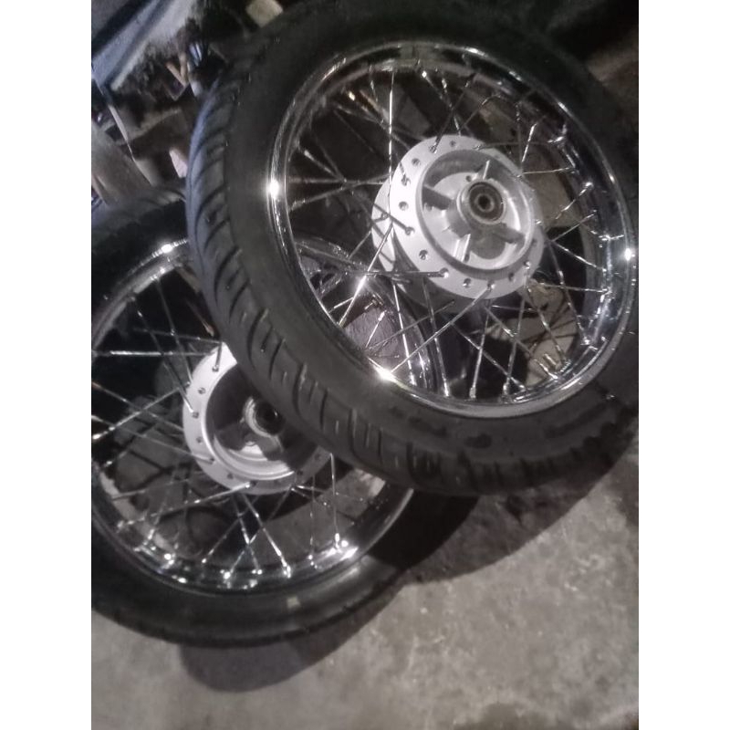 velg Velek jari-jari Ring'14 Model Trail mini Honda Kirana/Honda Win Rakitan