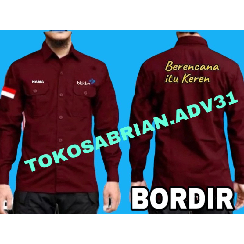 KEMEJA BKKBN BAJU BKKBN SERAGAM BKKBN KEMEJA KB KEMEJA KELUARGA BERENCANA