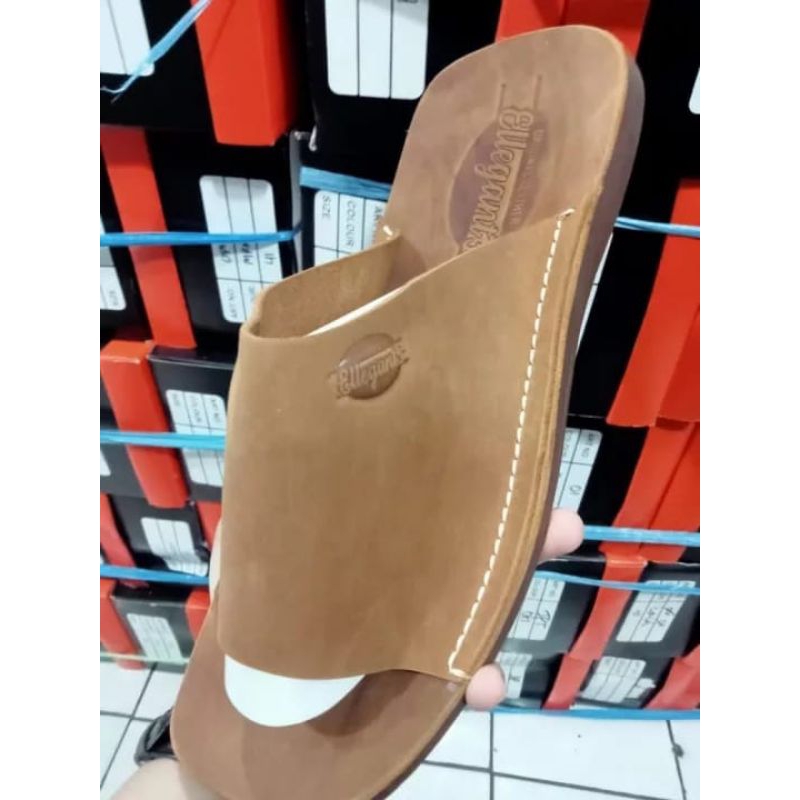 Sandal pria Sandal Kulit Pria Sandal Kulit Sapi Sandal Sandal Kokop Pria Full kulit Sapi
