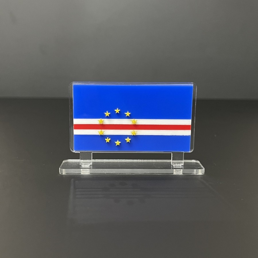 Bendera Meja Negara Tanjung Verde Bendera Cape Verde Timbul MURAH