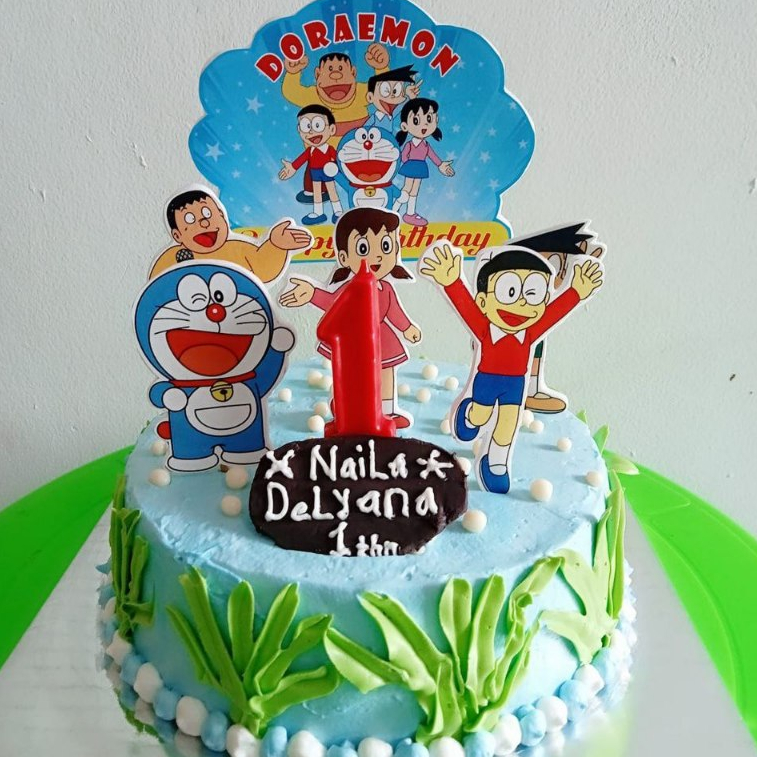 

Kue Tart Ultah Roti Birthday Cake Ulang Tahun Motif Bebas Request Premium