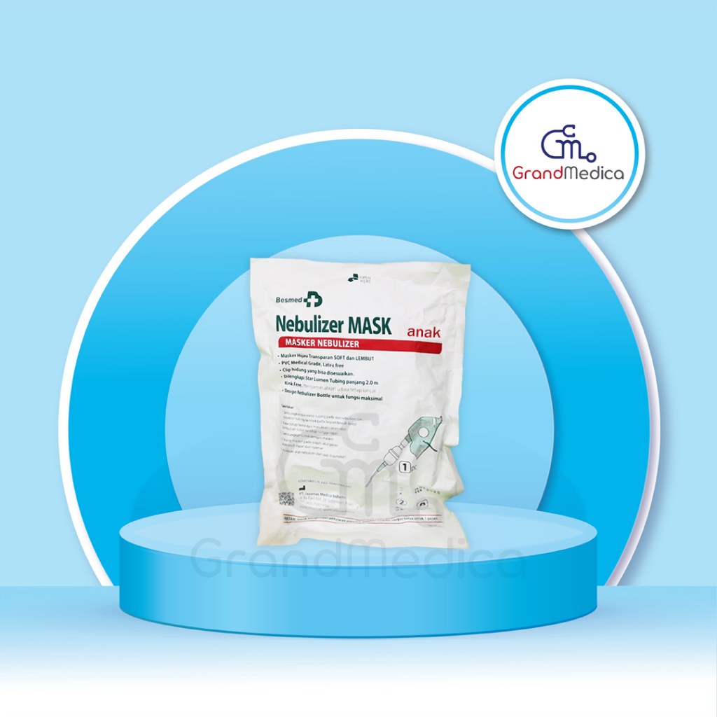 Nebulizer Mask Anak Besmed / Masker Nebulizer Anak / Nebu Mask Besmed -  Per Pcs