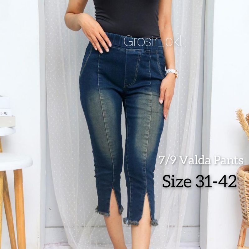 Valda Pants Celana 7/9 jeans jumbo // Celana jeans jumbo wanita murah