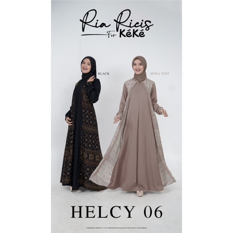 Ria Ricis Keke Helcy 06 | Gamis Keke | Helcy 06 | Gamis Keke Terbaru | Gamis Layer | Gamis Premium |