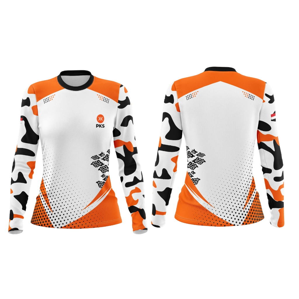 Kaos Baju Wanita PARTAI PKS PEMILU 2024 Fullprint Sublime 11