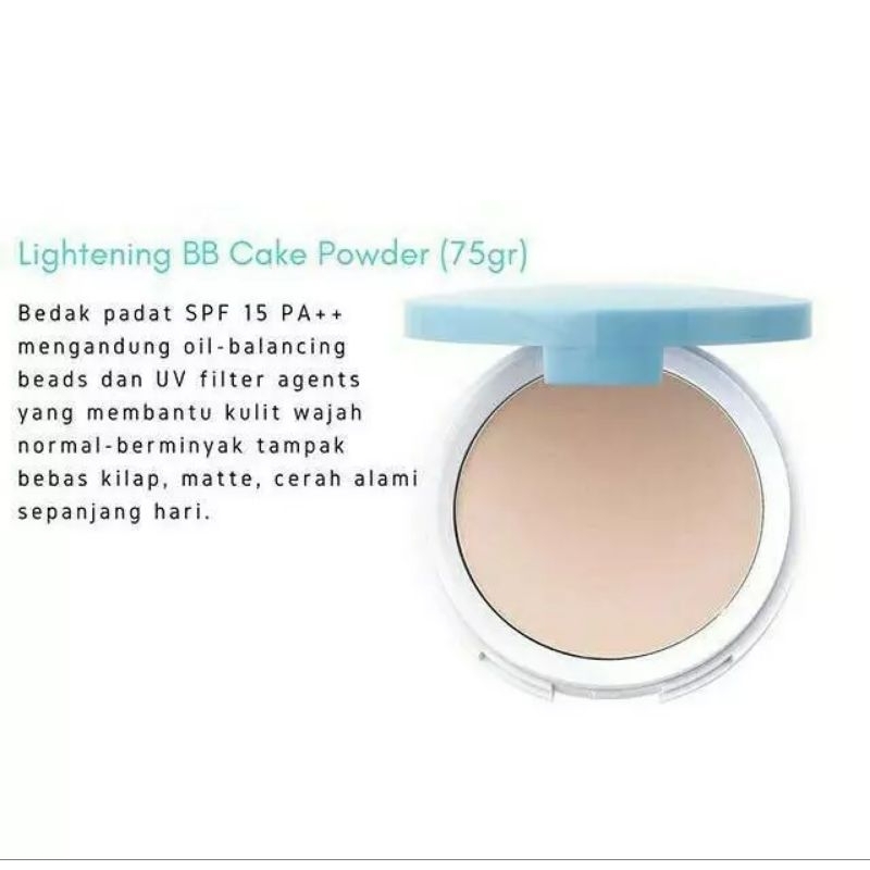 Wardah Lightening bedak padat Bb powder wardah