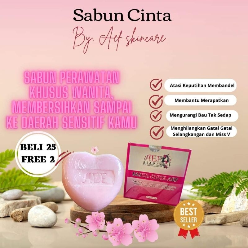 SABUN CINTA AEF PERAPAT MISSV ( WANGI PERMEN KARET)