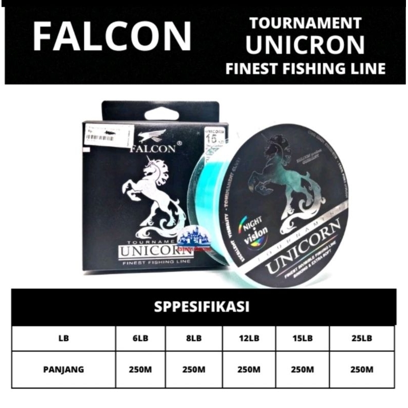 Senar Pancing Falcon Unicorn 250 & 150 meter