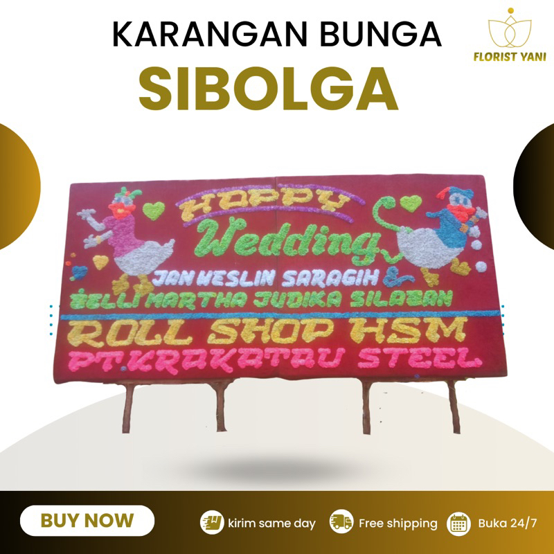 PAPAN BUNGA PERNIKAHAN SIBOLGA / KARANGAN BUNGA PERNIKAHAN SIBOLGA / BUNGA PAPAN PERNIKAHAN SIBOLGA