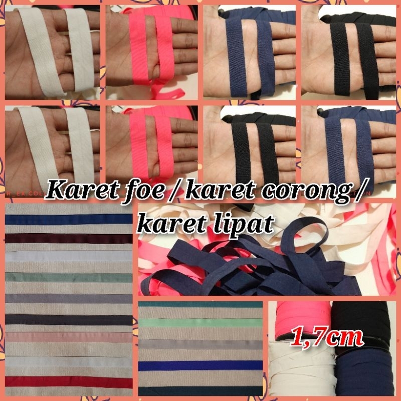 karet foe / karet corong / karet lipat per 20 meter