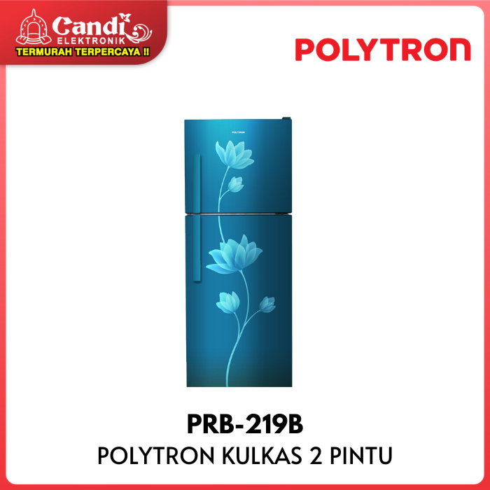 POLYTRON KULKAS 2 PINTU PRB-219B 210 LITER PRB 219B