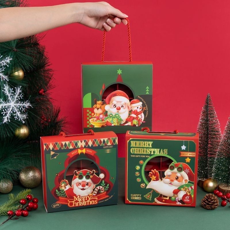 

(KK77) Kotak Kue Sekat 4 Dengan 3 Motif Natal