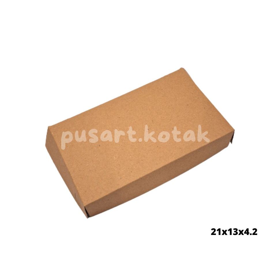 

Box Packaging Dus Kotak 21x13x4.2 Kotak Martabak Manis Asin Dus Coklat