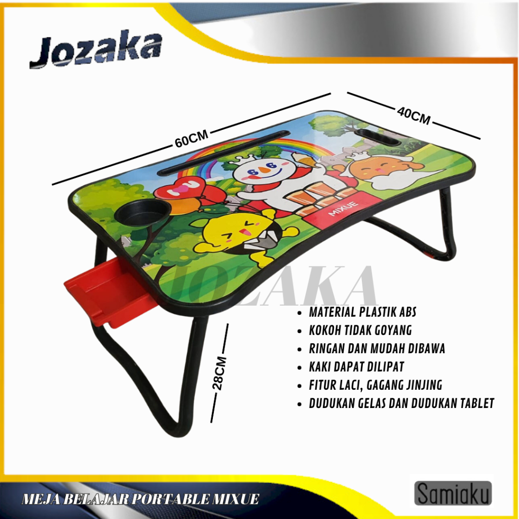 meja mixue /meja belajar dewasa/ meja laptop/meja kerja lipat