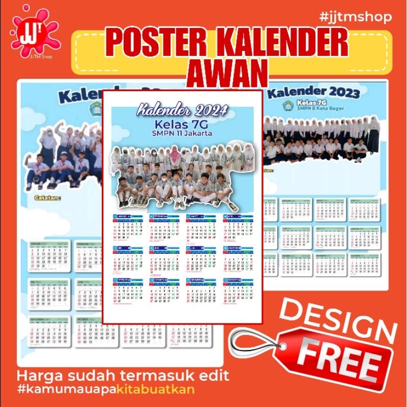 

Poster Kalender Awan 2024 | Custom | Kalender