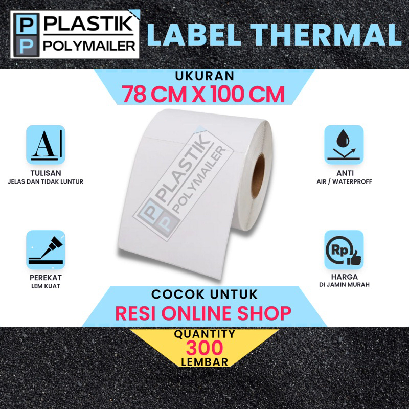 

Label Thermal Label Pengiriman Stiker Barcode 78x100 isi 300 lembar Printer Label Sticker Kertas Thermal Resi