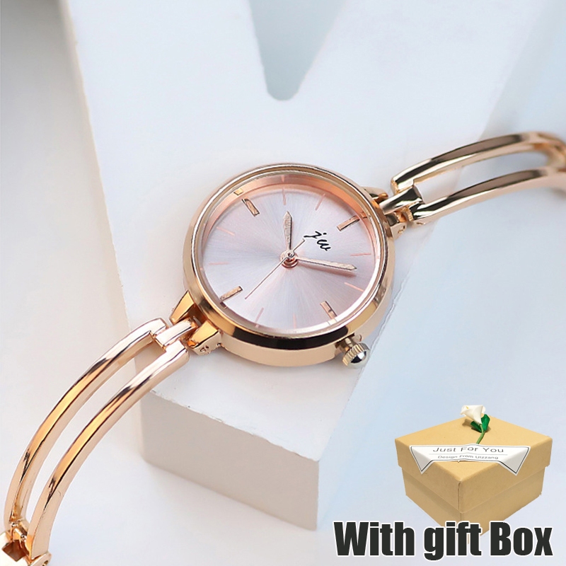 Gelang temperamen kecil fashion wanita kasual seratus jam tangan Jam Tangan Wanita Kecil Rantai