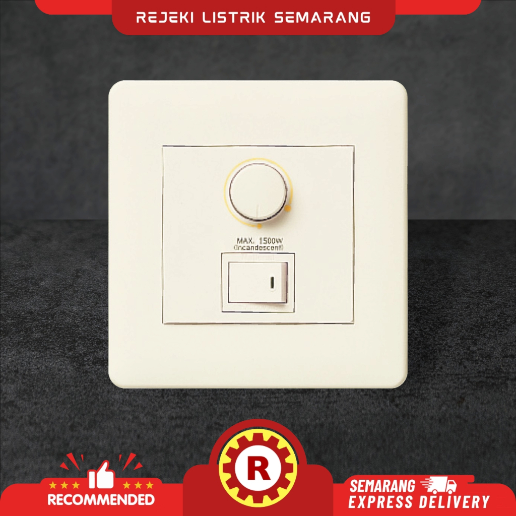 MODUL DIMMER 1500W DENGAN SAKLAR PANASONIC FULL COLOR SERIES WNJP575213