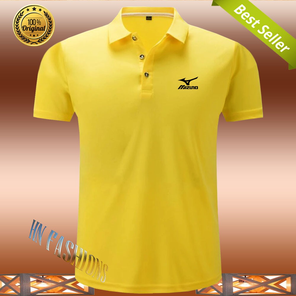 Hn Fashion -  Polo Kerah Mizuno Hitam - Kaos Kerah Pria Distro - Kaos polo Shirt pria Kerah - Kaos K