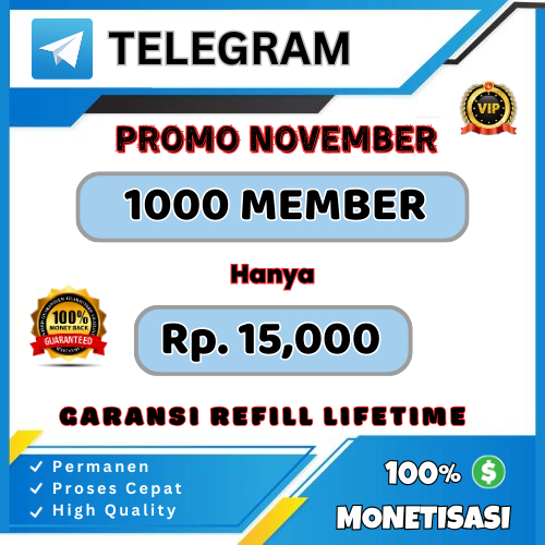 Telegram Grup / Chanel Member - Bergaransi Permanen