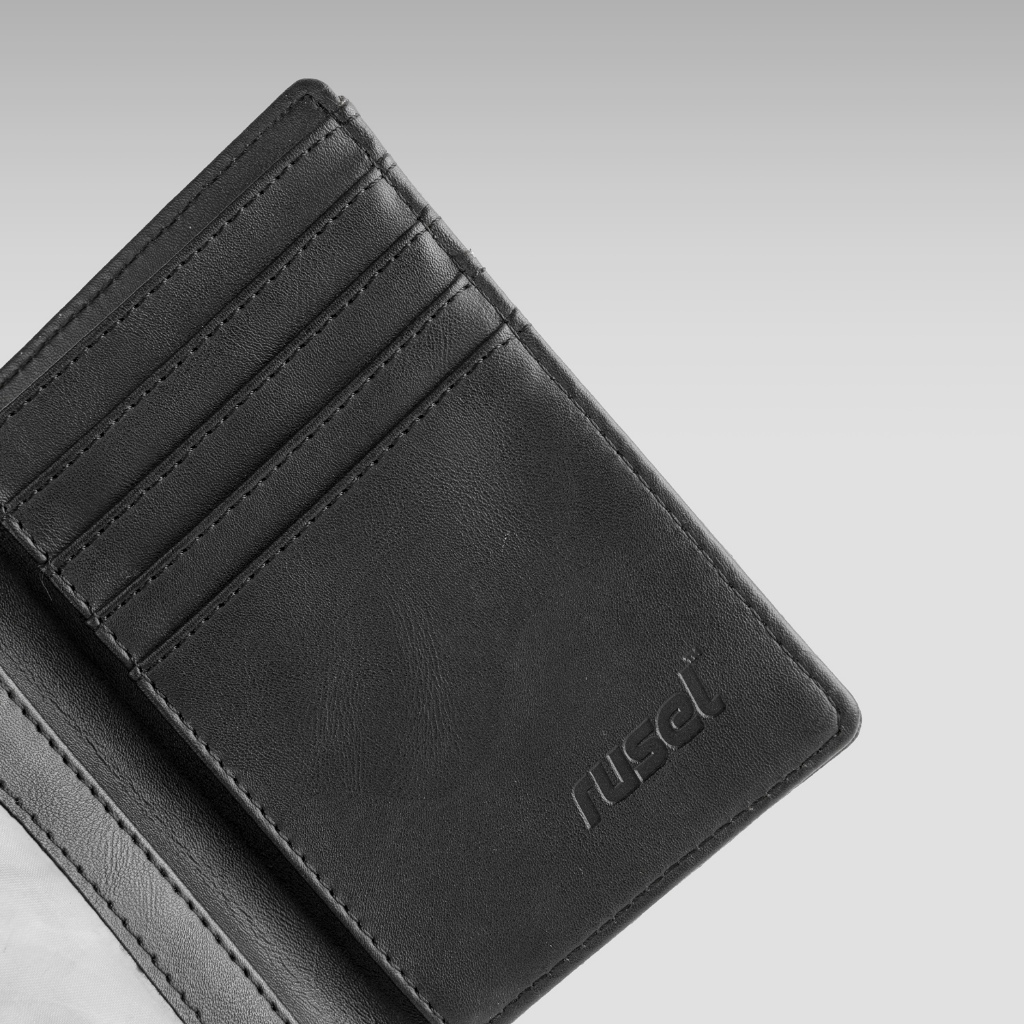HEMAT RUSEL CO - Wallet Yasa Dompet Lipat Pria Dompet Bahan Kulit PU Leather Premium Card Holder